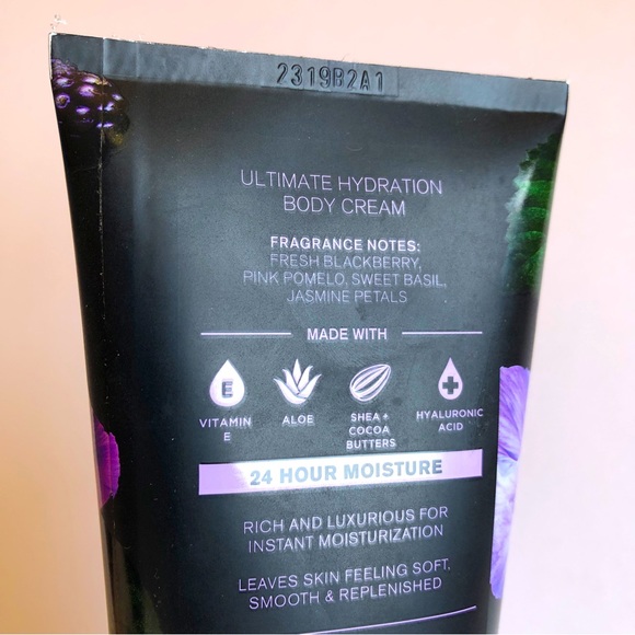 2/$24 NEW Bath & Body Works BLACKBERRY & BASIL Body Cream 8 oz - Picture 4 of 13